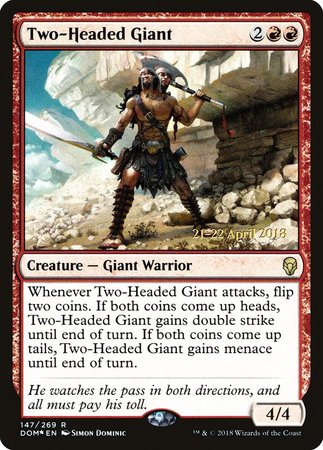 Two-Headed Giant [Dominaria Promos] | Cracking-Singles