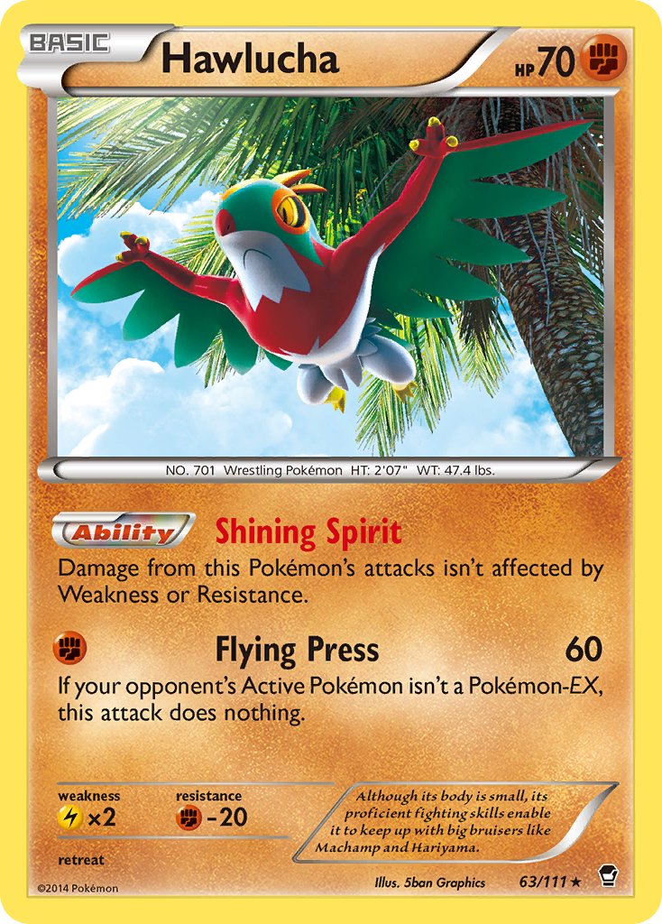 Hawlucha (63/111) (Cosmos Holo) (Blister Exclusive) [XY: Furious Fists] | Cracking-Singles