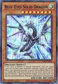 Blue-Eyes Solid Dragon (Green) [LDS2-EN014] Ultra Rare | Cracking-Singles