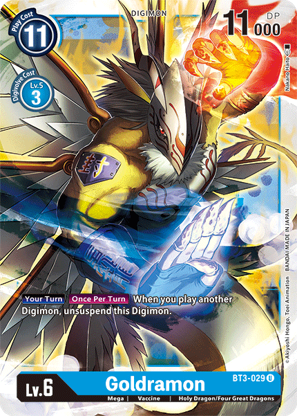 Goldramon [BT3-029] [Release Special Booster Ver.1.5] | Cracking-Singles