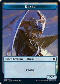 Drake // Plant Double-sided Token [Zendikar Rising Tokens] | Cracking-Singles