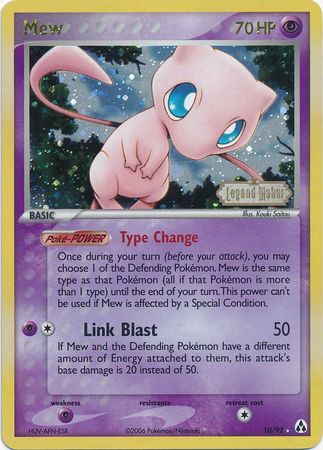 Mew (10/92) (Stamped) [EX: Legend Maker] | Cracking-Singles