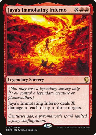 Jaya's Immolating Inferno [Dominaria] | Cracking-Singles