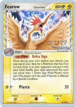 Fearow (18/100) (Delta Species) (Flyvees - Jun Hasebe) [World Championships 2007] | Cracking-Singles