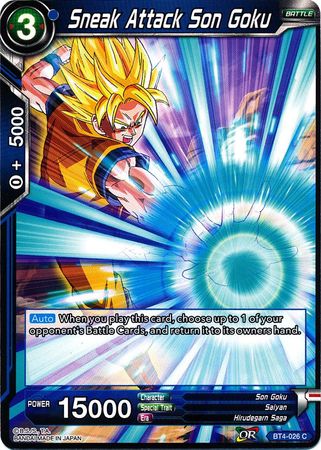 Sneak Attack Son Goku [BT4-026] | Cracking-Singles