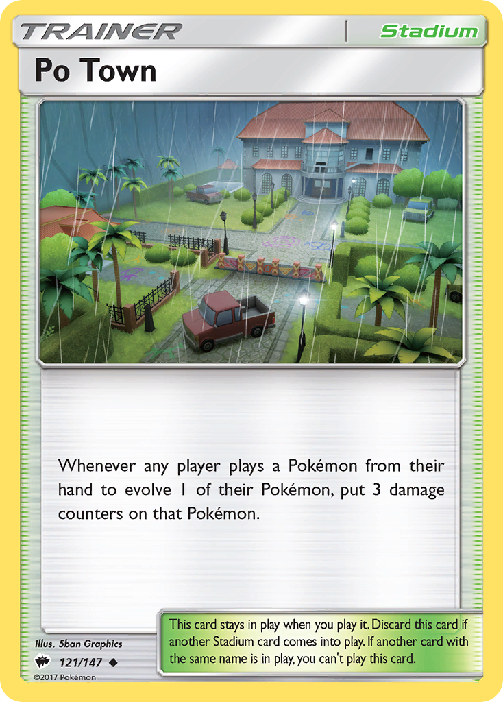 Po Town (121/147) [Sun & Moon: Burning Shadows] | Cracking-Singles