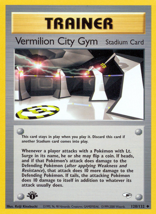 Vermilion City Gym (120/132) [Gym Heroes 1st Edition] | Cracking-Singles