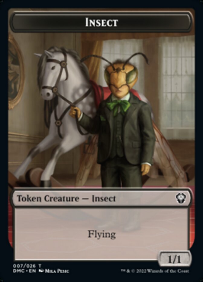 Phyrexian // Insect Double-sided Token [Dominaria United Tokens] | Cracking-Singles