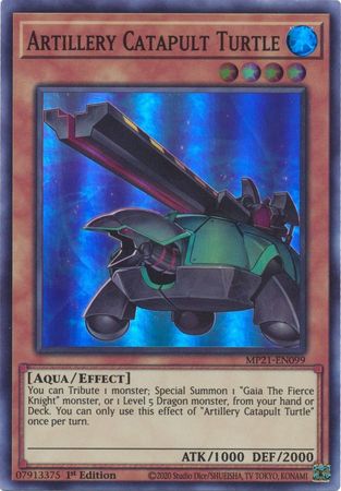 Artillery Catapult Turtle [MP21-EN099] Super Rare | Cracking-Singles