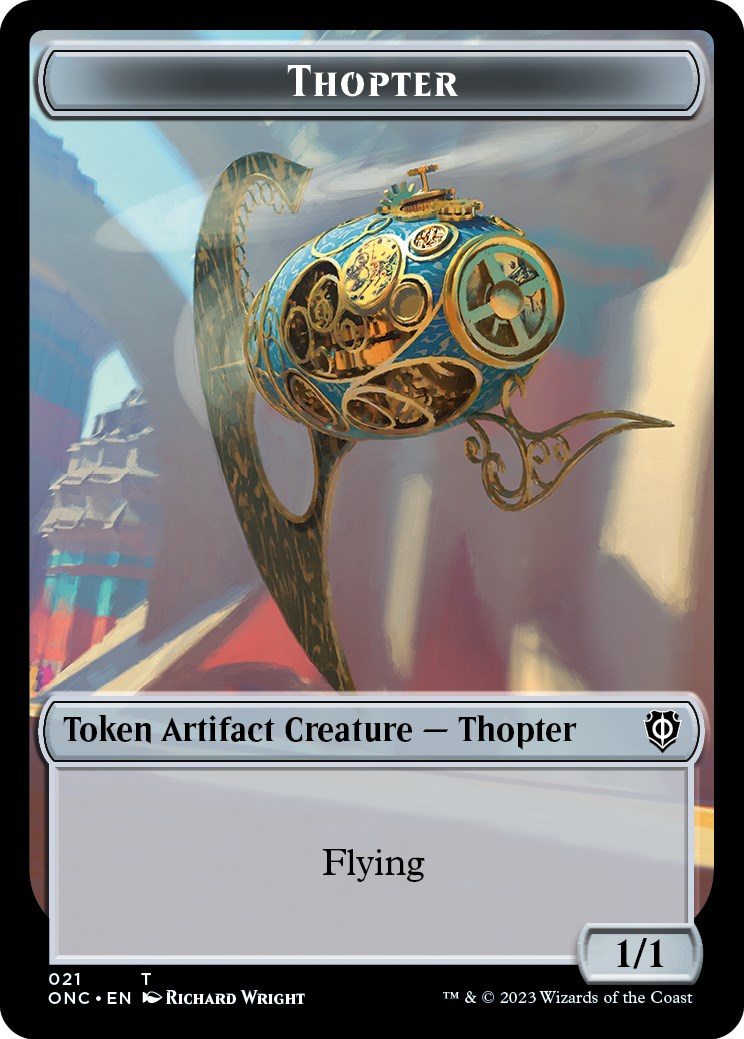 Myr // Thopter Double-Sided Token [Phyrexia: All Will Be One Commander Tokens] | Cracking-Singles