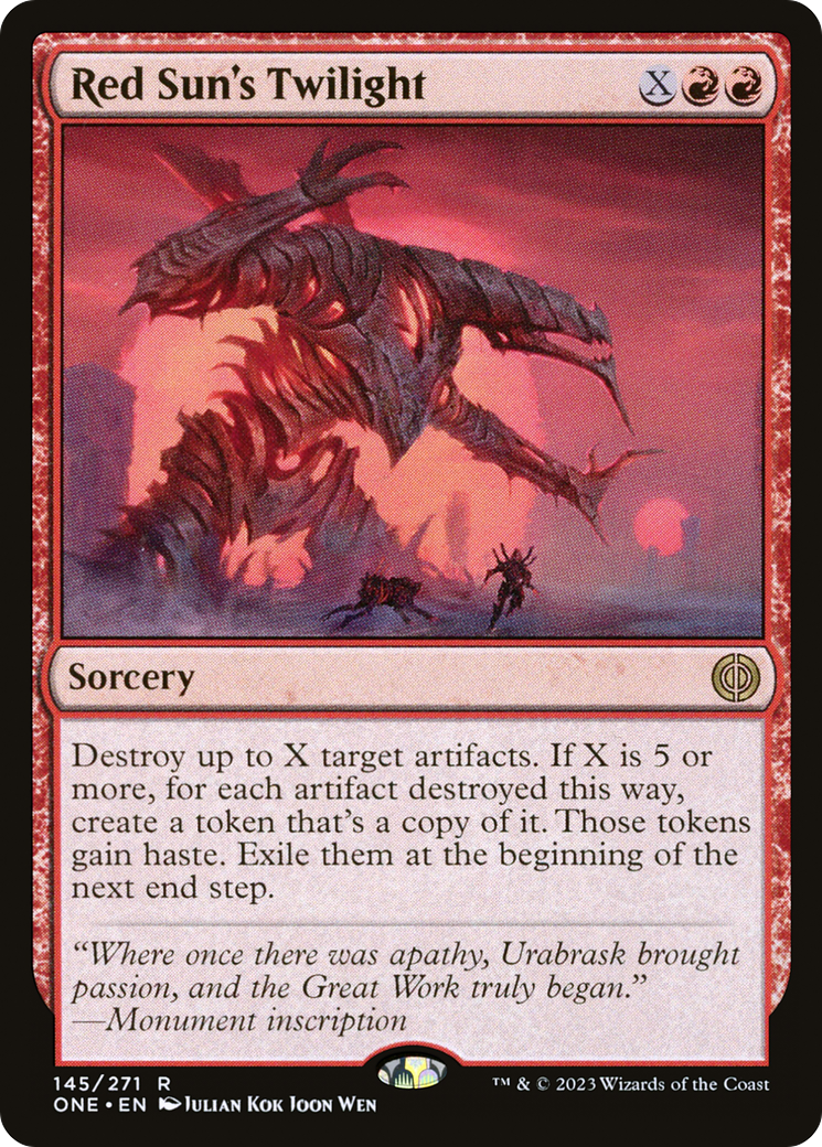 Red Sun's Twilight [Phyrexia: All Will Be One] | Cracking-Singles