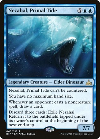 Nezahal, Primal Tide [Rivals of Ixalan] | Cracking-Singles