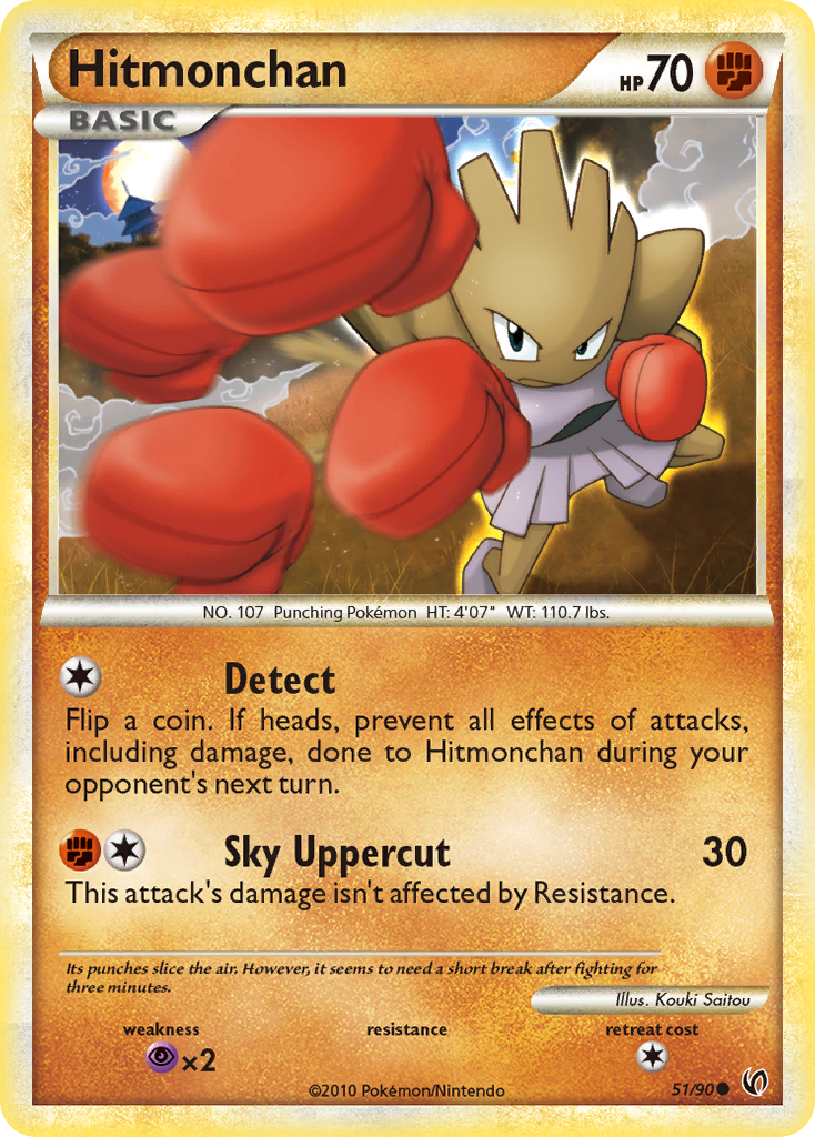 Hitmonchan (51/90) [HeartGold & SoulSilver: Undaunted] | Cracking-Singles