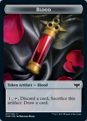 Blood // Vampire (016) Double-sided Token [Innistrad: Crimson Vow Tokens] | Cracking-Singles