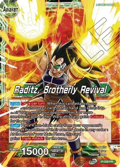 Raditz // Raditz, Brotherly Revival (P-338) [Saiyan Showdown Prerelease Promos] | Cracking-Singles