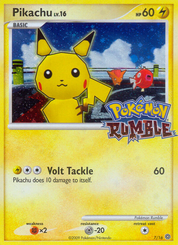 Pikachu (7/16) [Pokémon Rumble] | Cracking-Singles