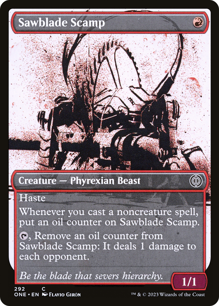 Sawblade Scamp (Showcase Ichor) [Phyrexia: All Will Be One] | Cracking-Singles