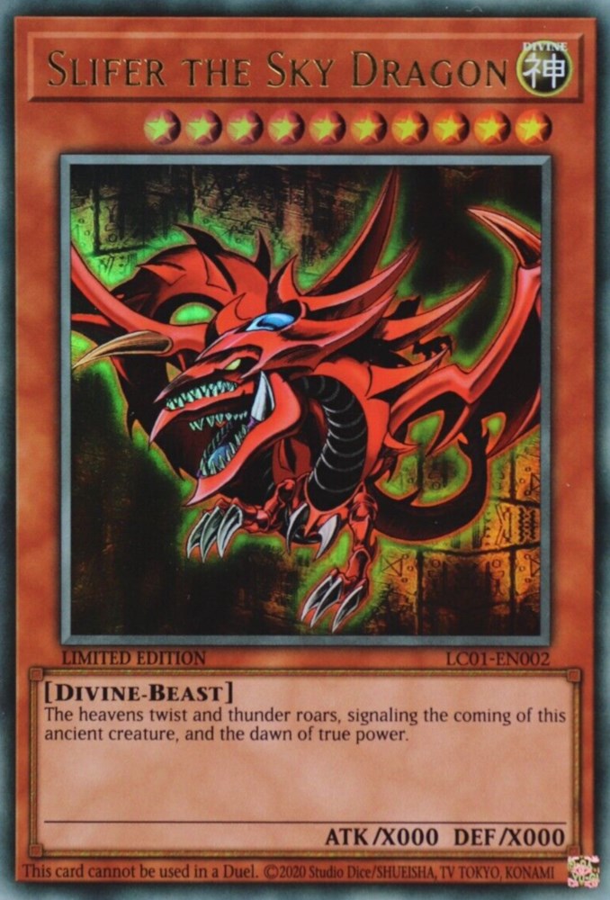 Slifer the Sky Dragon (25th Anniversary) [LC01-EN002] Ultra Rare | Cracking-Singles