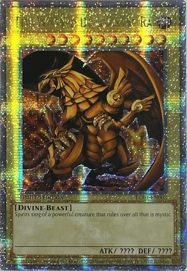 The Winged Dragon of Ra (25th Anniversary) [LC01-EN003] Quarter Century Secret Rare | Cracking-Singles