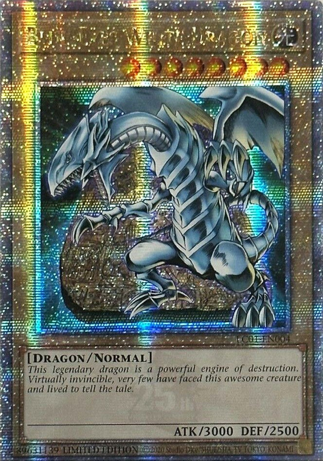 Blue-Eyes White Dragon (25th Anniversary) [LC01-EN004] Quarter Century Secret Rare | Cracking-Singles