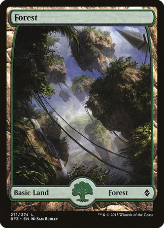 Forest (271) - Full Art [Battle for Zendikar] | Cracking-Singles