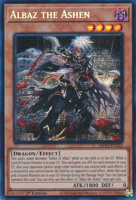 Albaz the Ashen [MP23-EN122] Prismatic Secret Rare | Cracking-Singles