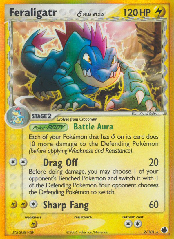 Feraligatr (2/101) (Delta Species) [EX: Dragon Frontiers] | Cracking-Singles