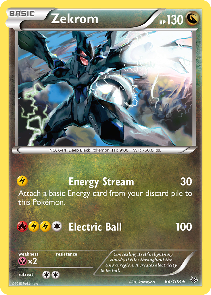 Zekrom (64/108) [XY: Roaring Skies] | Cracking-Singles