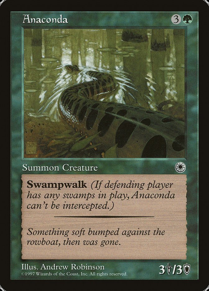 Anaconda (With Flavor Text) [Portal] | Cracking-Singles