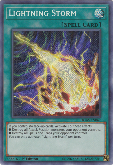 Lightning Storm [IGAS-EN067] Secret Rare | Cracking-Singles