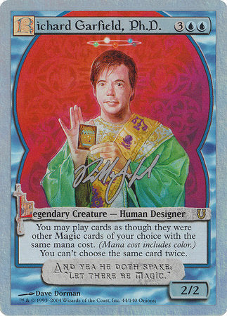 Richard Garfield, Ph.D. (Alternate Foil) [Unhinged] | Cracking-Singles