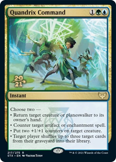 Quandrix Command [Strixhaven: School of Mages Prerelease Promos] | Cracking-Singles