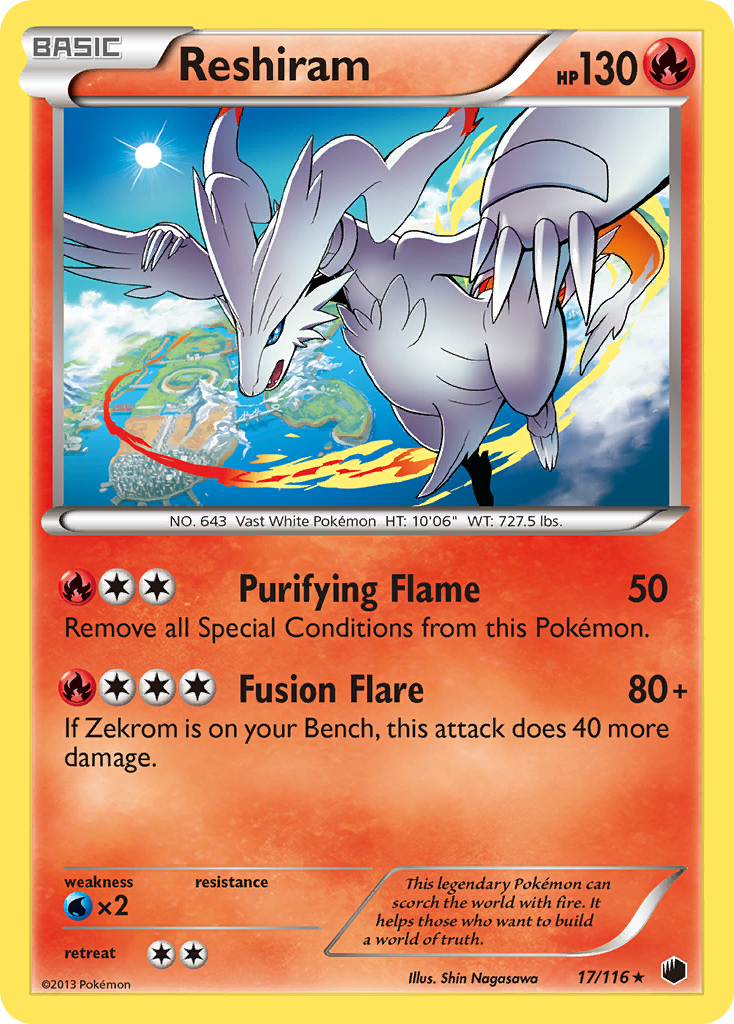 Reshiram (17/116) [Black & White: Plasma Freeze] | Cracking-Singles