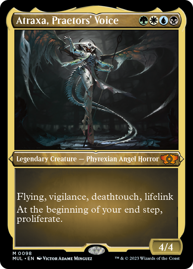 Atraxa, Praetors' Voice (Foil Etched) [Multiverse Legends] | Cracking-Singles