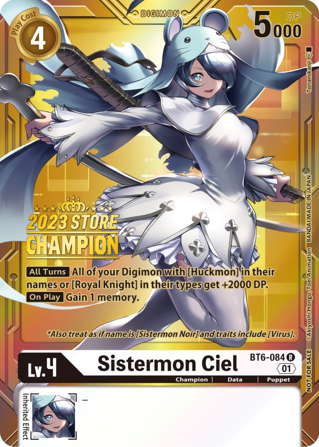 Sistermon Ciel [BT6-084] (2023 Store Champion) [Double Diamond Promos] | Cracking-Singles