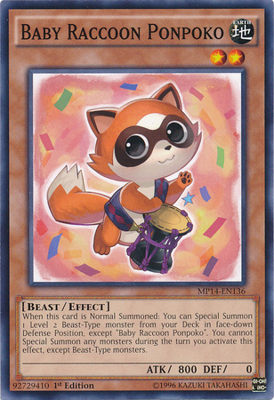 Baby Raccoon Ponpoko [MP14-EN136] Common | Cracking-Singles