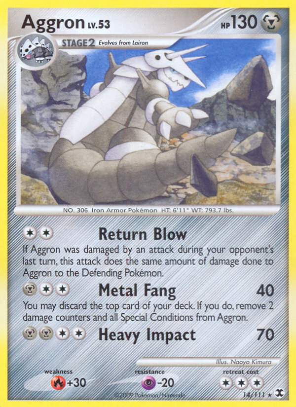 Aggron (14/111) [Platinum: Rising Rivals] | Cracking-Singles