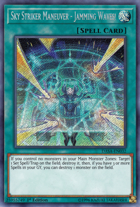 Sky Striker Maneuver - Jamming Waves! [DASA-EN032] Secret Rare | Cracking-Singles