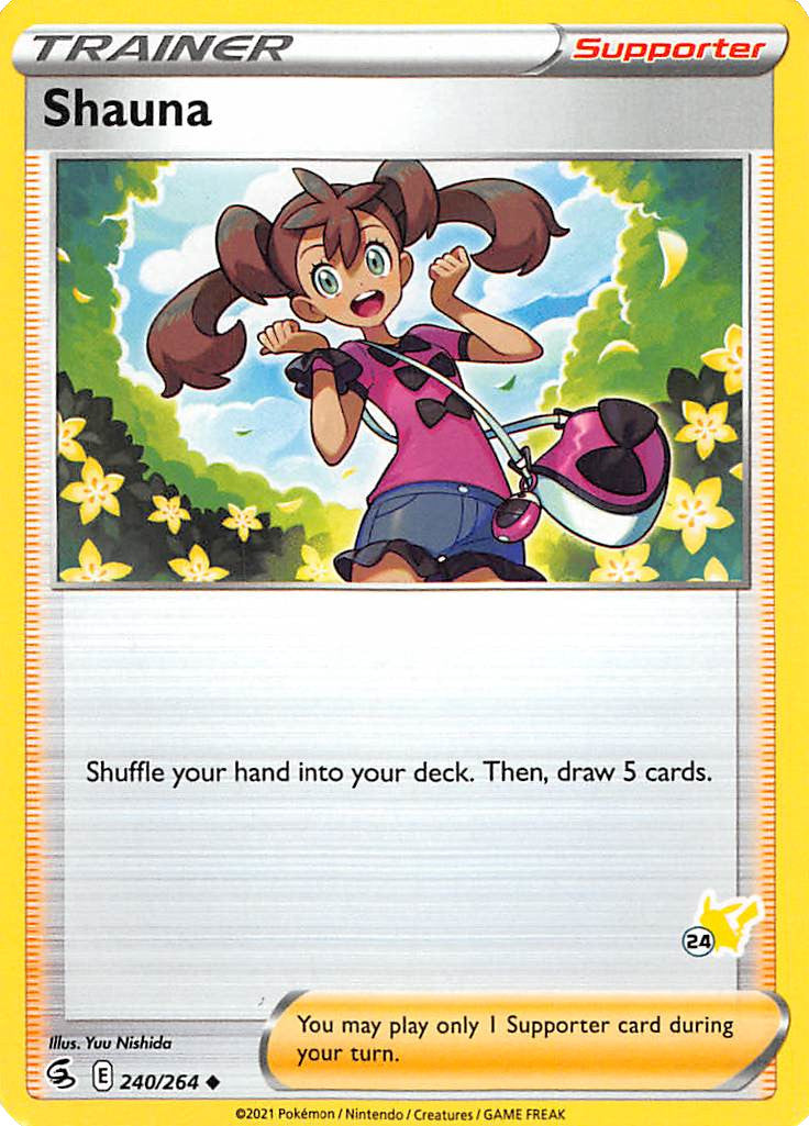 Shauna (240/264) (Pikachu Stamp #24) [Battle Academy 2022] | Cracking-Singles