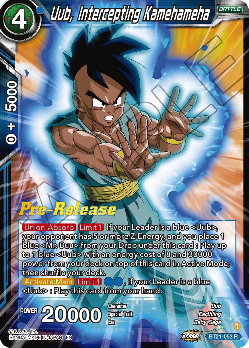 Uub, Intercepting Kamehameha (BT21-053) [Wild Resurgence Pre-Release Cards] | Cracking-Singles