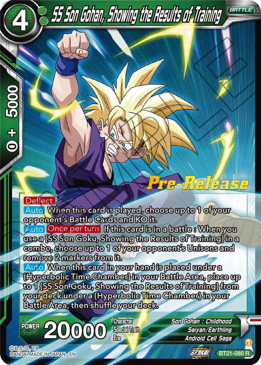 SS Son Gohan, Showing the Results of Training (BT21-080) [Wild Resurgence Pre-Release Cards] | Cracking-Singles