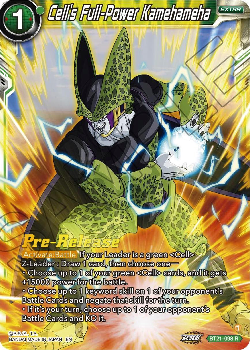 Cell's Full-Power Kamehameha (BT21-098) [Wild Resurgence Pre-Release Cards] | Cracking-Singles