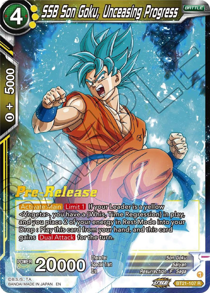 SSB Son Goku, Unceasing Progress (BT21-107) [Wild Resurgence Pre-Release Cards] | Cracking-Singles