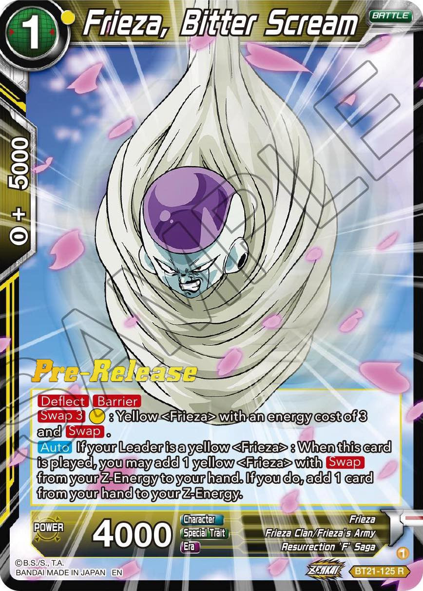 Frieza, Bitter Scream (BT21-125) [Wild Resurgence Pre-Release Cards] | Cracking-Singles