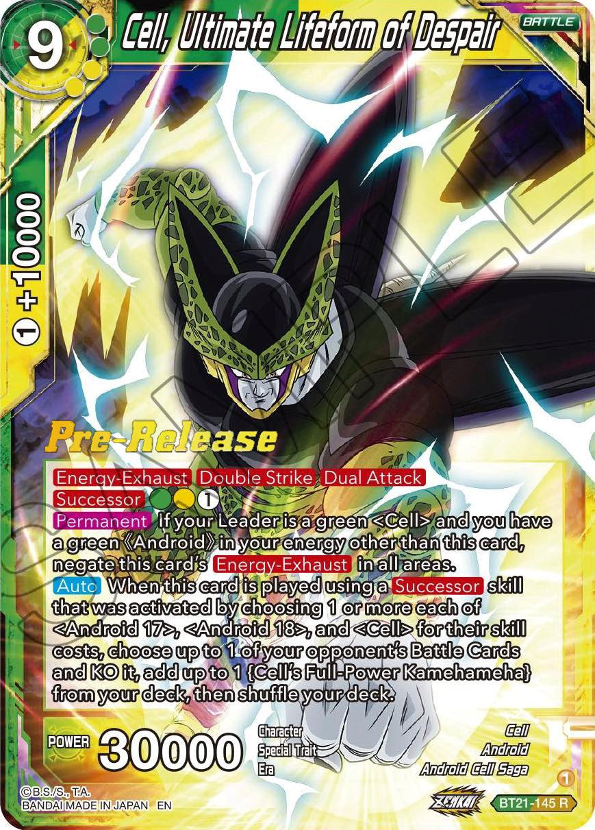 Cell, Ultimate Lifeform of Despair (BT21-145) [Wild Resurgence Pre-Release Cards] | Cracking-Singles