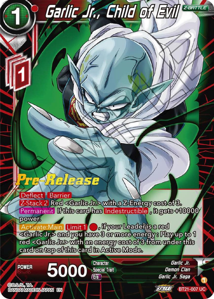 Garlic Jr., Child of Evil (BT21-007) [Wild Resurgence Pre-Release Cards] | Cracking-Singles