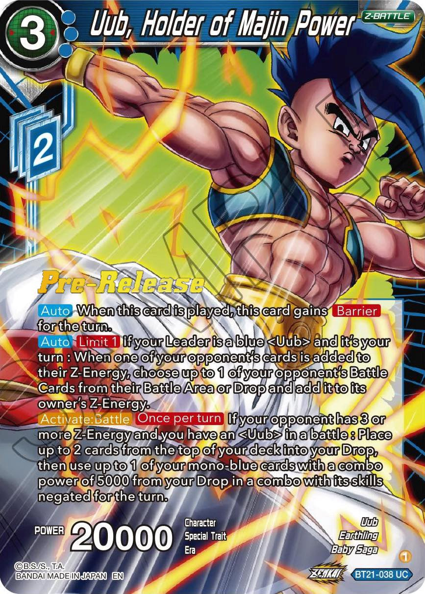 Uub, Holder of Majin Power (BT21-038) [Wild Resurgence Pre-Release Cards] | Cracking-Singles