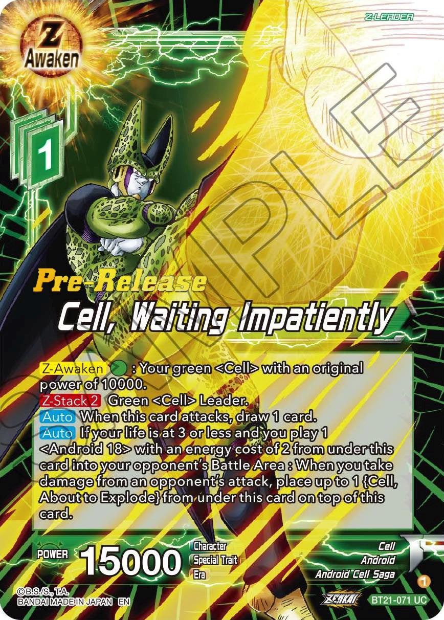 Cell, Waiting Impatiently (BT21-071) [Wild Resurgence Pre-Release Cards] | Cracking-Singles