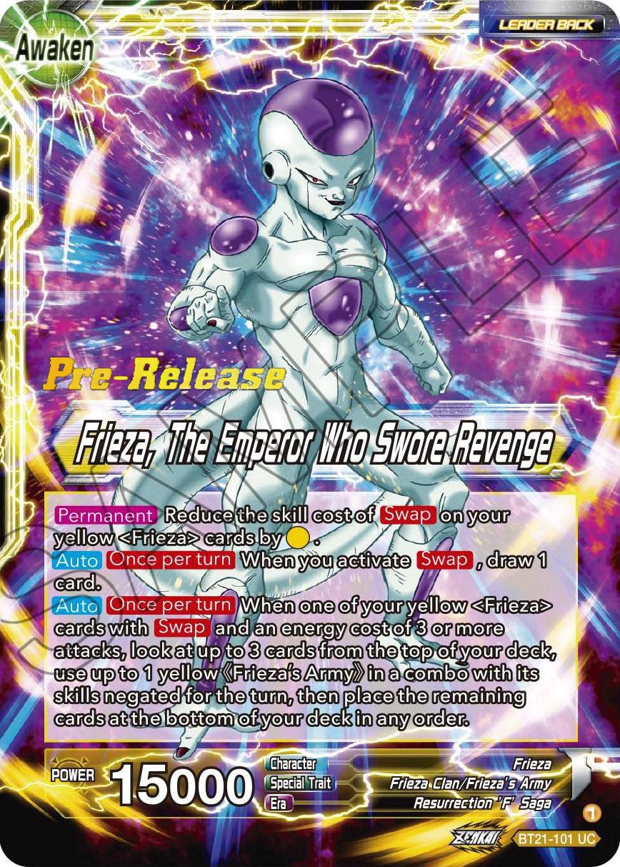 Frieza // Frieza, The Emperor Who Swore Revenge (BT21-101) [Wild Resurgence Pre-Release Cards] | Cracking-Singles