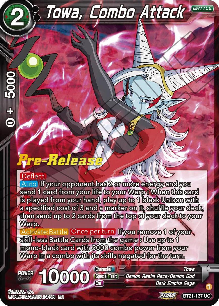 Towa, Combo Attack (BT21-137) [Wild Resurgence Pre-Release Cards] | Cracking-Singles